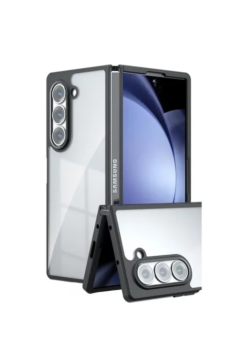 Samsung Galaxy Z Fold 5 Kılıf Blur Fold Kapak - Siyah