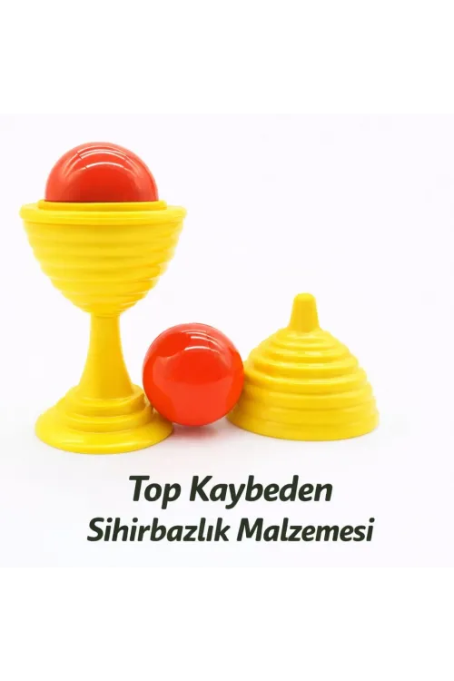 Sarı Renk Sihirli Kupa Top Kaybetme Oyunu 7 Cm