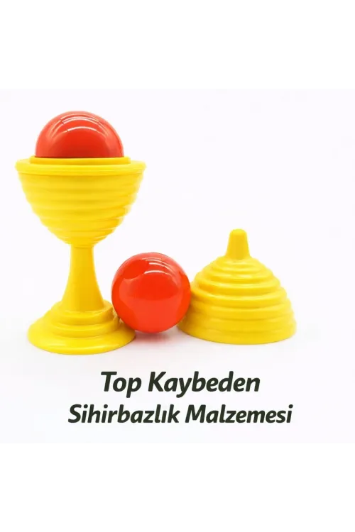 Sarı Renk Sihirli Kupa Top Kaybetme Oyunu 7 Cm