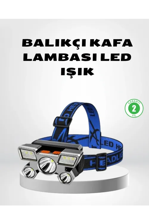 Şarj Edilebilir Led Kafa Feneri – 4 Işık Modu, Ipx5 Su Geçirmez, Hareket Sensörlü