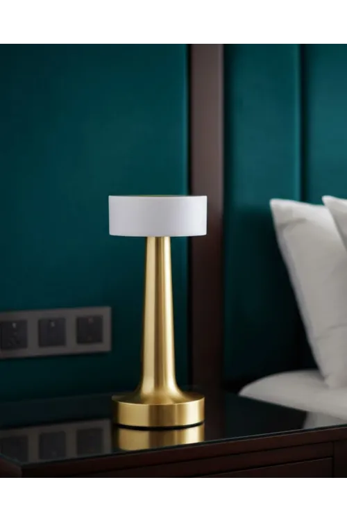 Şarjlı Dokunmatik Led Masa Lambası 3 Renk Dimmer Özellikli
