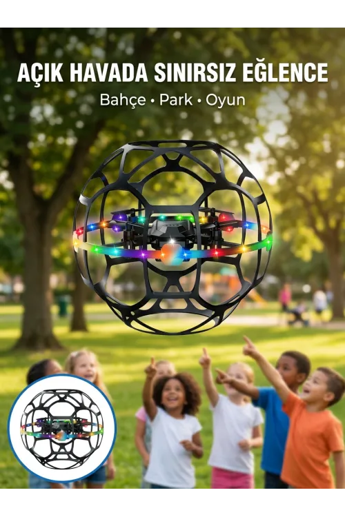 Koruyucu Kafesli Dron El Hareketiyle Kontrol Edilebilen Uçan