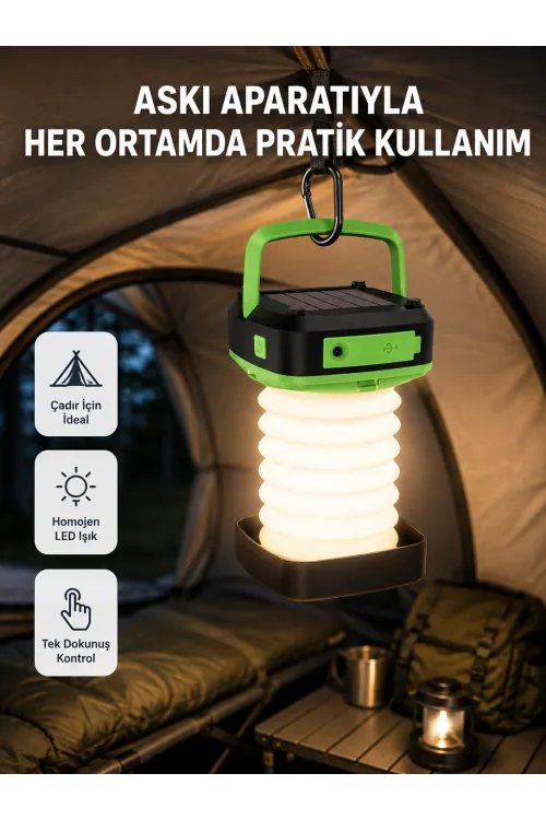 Şarjlı Led Lamba – Dokunmatik Sensörlü, 3 Kademeli Parlaklık