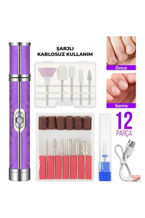 Şarjlı Manikür Pedikür Tırnak Bakım Seti
