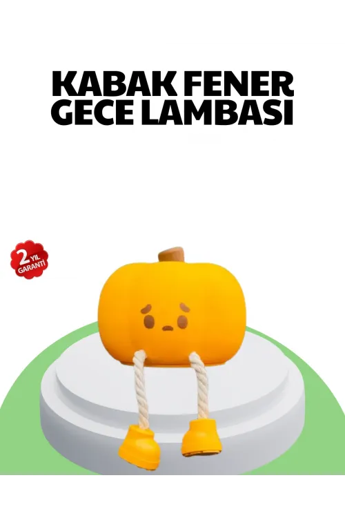 Şarjlı Pumpkin Led Masa Lambası Zamanlayıcılı Dokunmatik