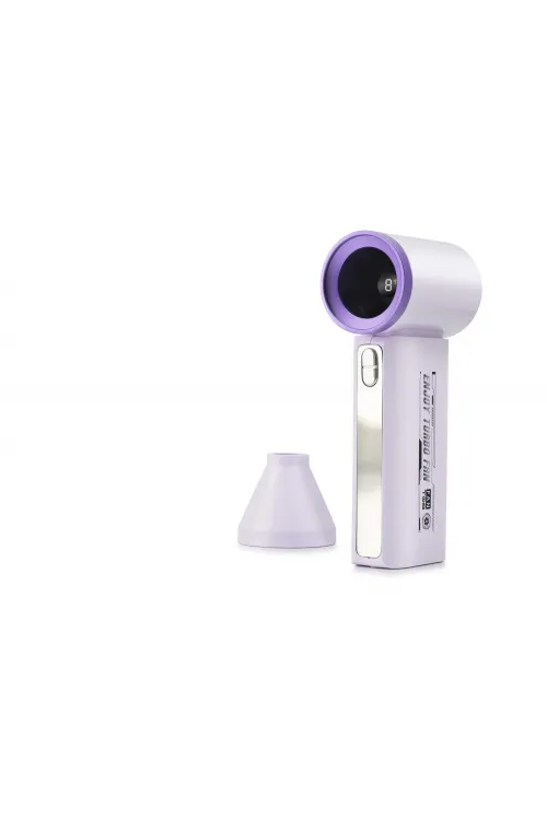 Şarjlı Standlı Mini El Fanı Dijital Göstergeli T08