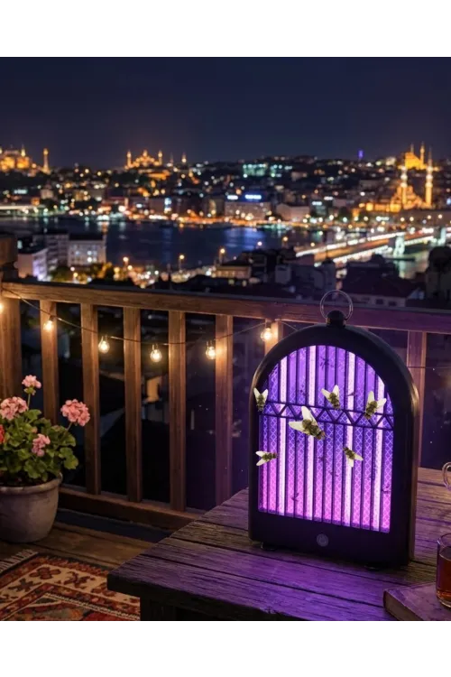 Şarjlı Uv Sivrisinek Öldürücü Lamba Sessiz Ve