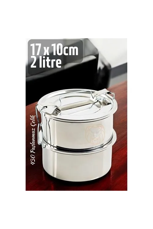 Sefer Tası Paslanmaz Çelik Yemek Kabı 17 cm 2 LİTRE 721367