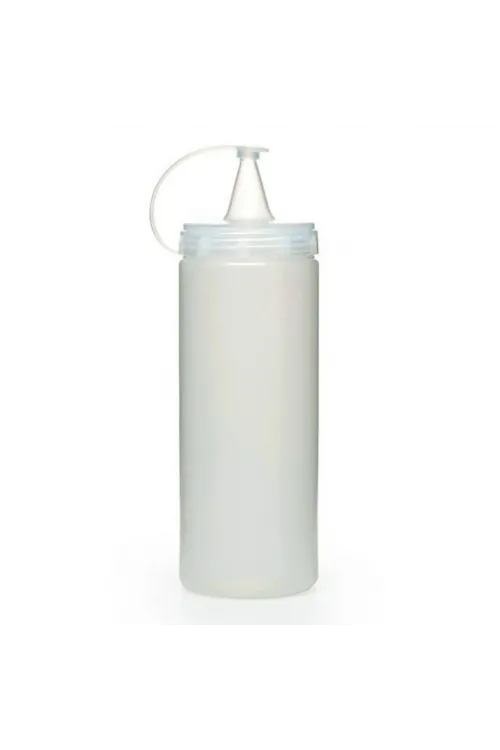 Şeffaf Kapaklı Sızdırmaz Yağlık Sosluk Şişesi Plastik Yağdanlık 400 Ml. Ap-9028