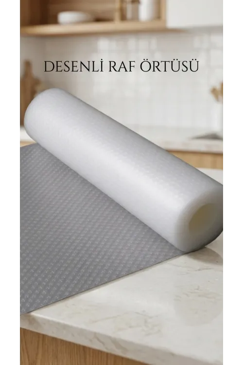 Şeffaf Kaymaz Raf Ve Çekmece Örtüsü 45x300 Cm Dolap İçi Koruma