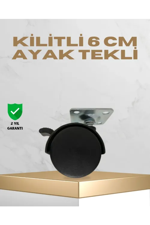 Sehpa Ve Masa İçin 6 Cm Kilitli Ayak