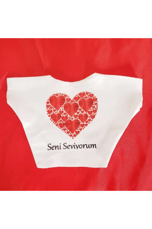 Seni Seviyorum Baskılı Peluş Oyuncak Tişörtü