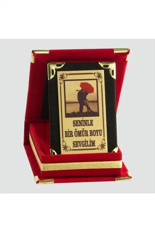 Seninle Bir Ömür Boyu Sevgilim Plaketi