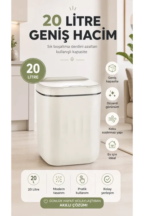 Sensörlü Çöp Kovası 20 Litre