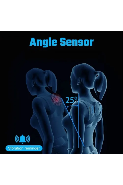 Sensörlü Dik Duruş Korsesi Şarjlı Titreşimli