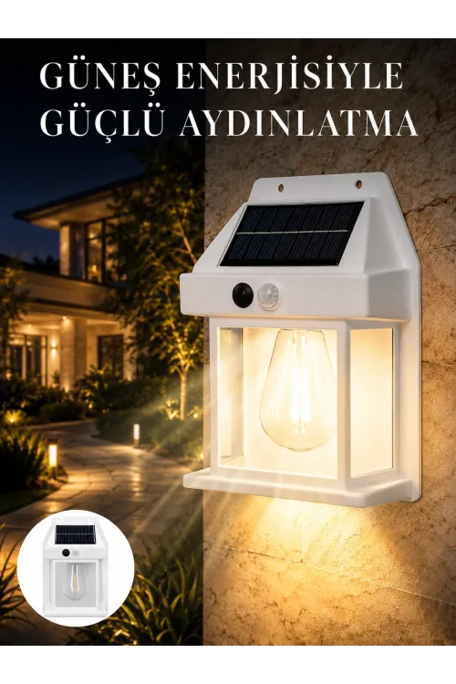 Sensörlü Solar Led Dış Duvar Aydınlatma Yeni Nesil