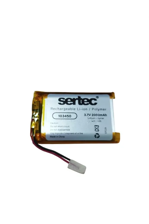 Sertec 103450 3.7v 2000 Mah Li-polymer Pil (devreli/1.5a)