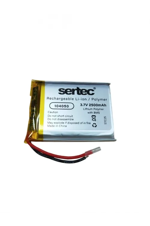 Sertec 104050 3.7v 2500mah Li-polymer Pil (devreli/1.5a)