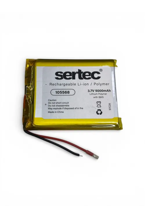 Sertec 105568 3.7v 5000 Mah Li-polymer Pil (devreli/1.5a)