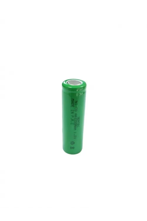 Sertec - 1.2v 1200 Mah - Aa - Ni-cd Şarjlı Pil - (başsız / Flat Head)