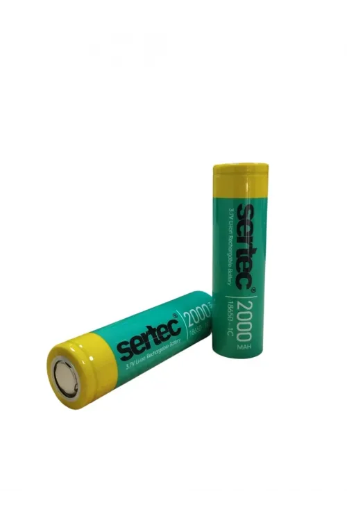 Sertec 18650 3.7v 2000 Mah 1c Li-ıon Şarjlı Pil