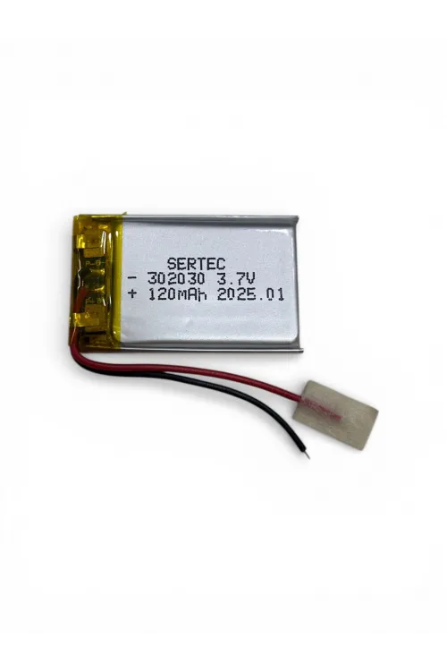 Sertec 302030 3.7v 120 Mah Li-polymer Pil (devreli/1.5a)