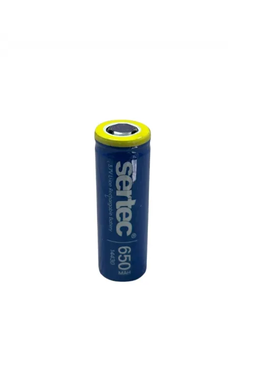 Sertec 3.7v Li-ion 14430 - 650 Mah 1c Şarjlı Pil
