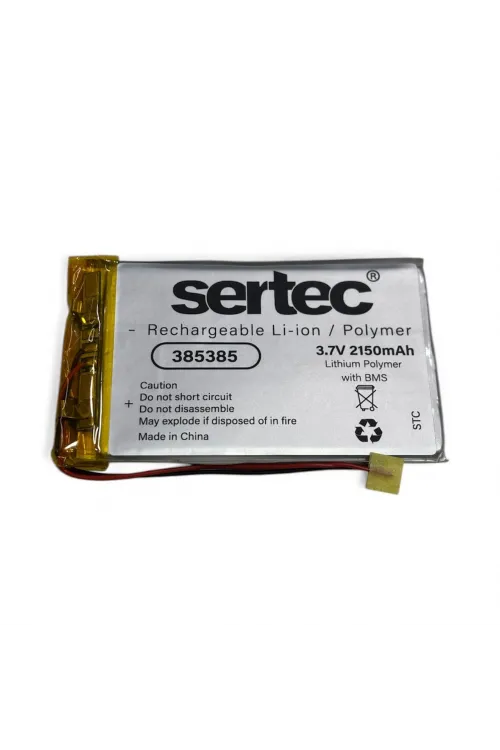 Sertec 385385 3.7v 2150 Mah Li-polymer Pil (devreli/1.5a)