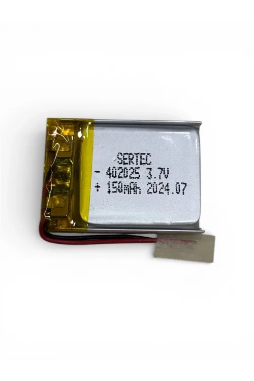 Sertec 402025 3.7v 150 Mah Li-polymer Pil (devreli/1.5a)