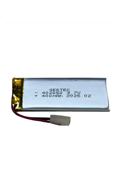Sertec 402050 3.7v 400mah Li-polymer Pil (devreli/1.5a)