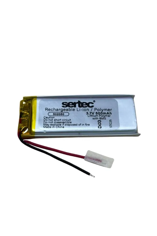 Sertec 502050 3.7v 500 Mah Li-polymer Pil (devreli/1.5a)
