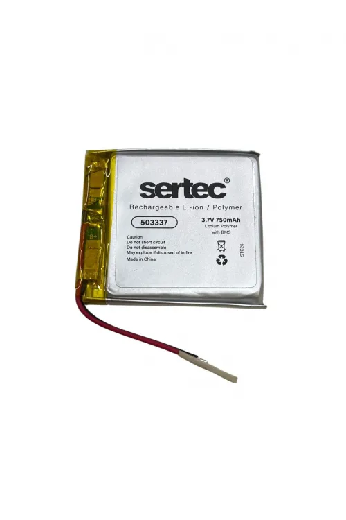 Sertec 503337 3.7v 750 Mah Li-polymer Pil (devreli/1.5a)