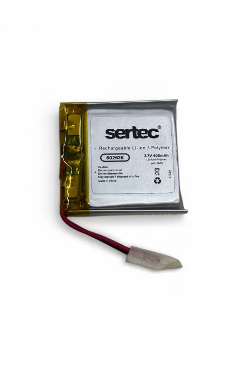 Sertec 602626 3.7v 400mah Li-polymer Pil (devreli/1.5a)