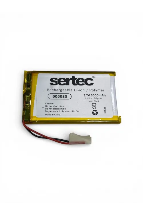 Sertec 605080 3.7v 3000 Mah Li-polymer Pil (devreli/1.5a)