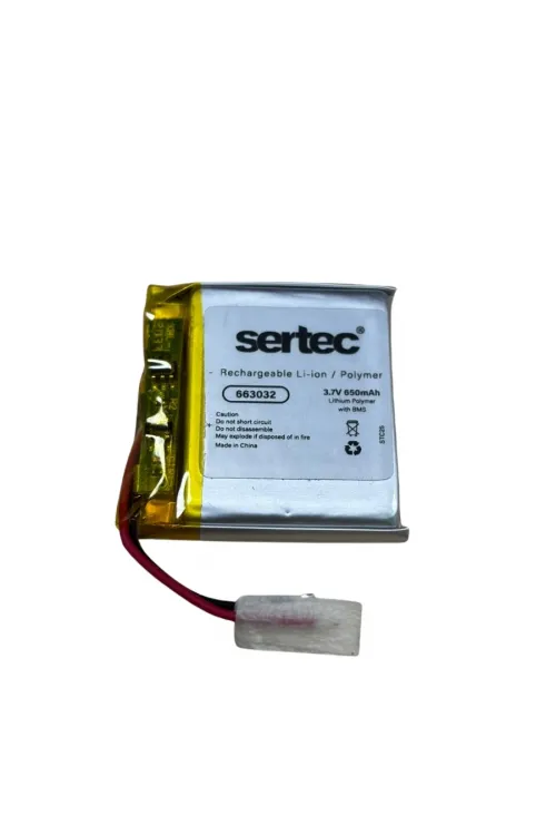 Sertec 663032 3.7v 650mah Li-polymer Pil (devreli/1.5a)
