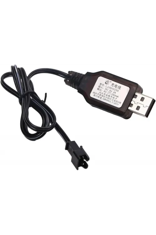 Sertec 6v Nı-cd / Nı-mh Oyuncak Bataryası Usb Şarj Kablosu
