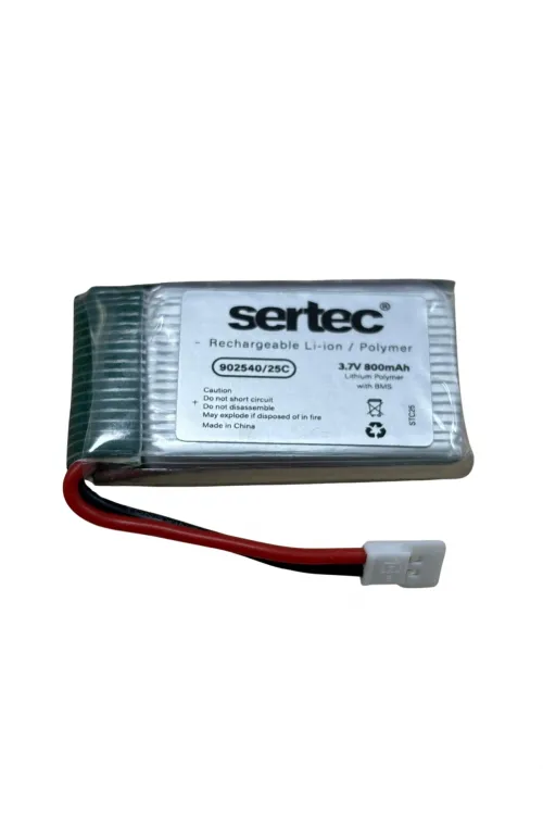 Sertec / 902540 / 3.7v - 800mah - 25c Beyaz Soket