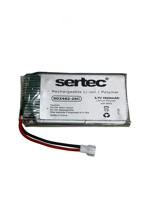 Sertec / 903462 / 3,7v - 1500mah. - 25c  Beyaz Soket