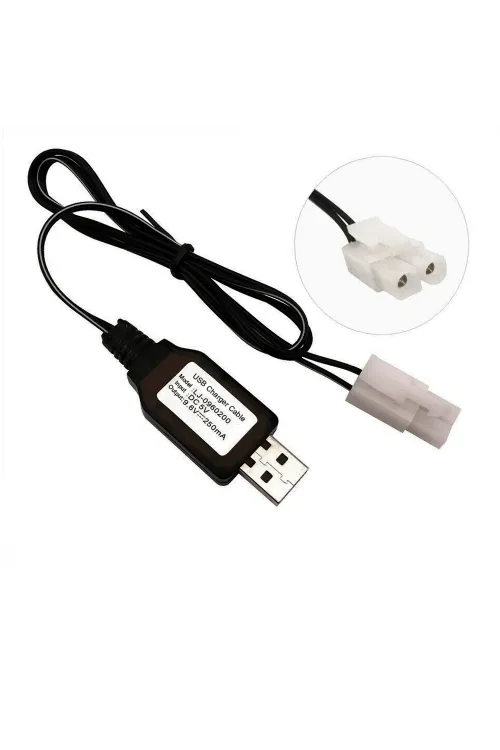 Sertec 9.6v Nı-cd / Nı-mh Oyuncak Bataryası Usb Şarj Kablosu