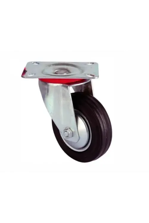 Servis Tekeri - Tablalı Siyah Döner - Çap 125 Mm