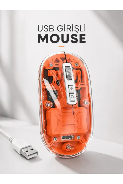 Sessiz Kablosuz Usb Girişli Mouse Fare Yüksek Performanslı