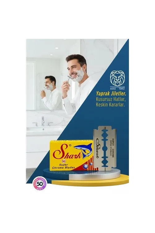 Shark Super Chrome 50’li Premium Paket - Profesyonel Jilet 719623