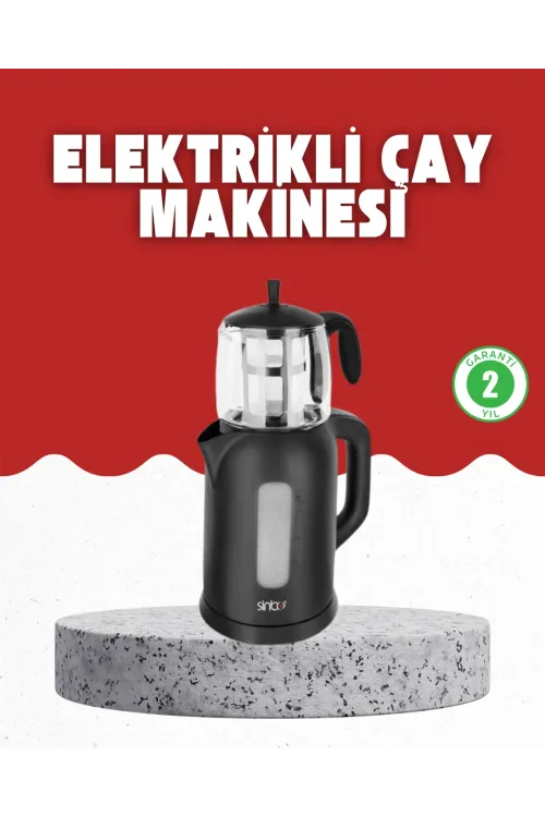 Sıcak Tutma Özellikli 2’si 1 Arada Çay Makinesi Ve Su Isıtıcı