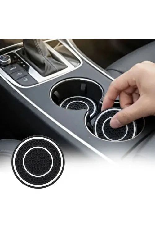 Silikon Araç Bardak Altlığı 70 mm – Kaymaz Telefon ve Para Tutucu Mat