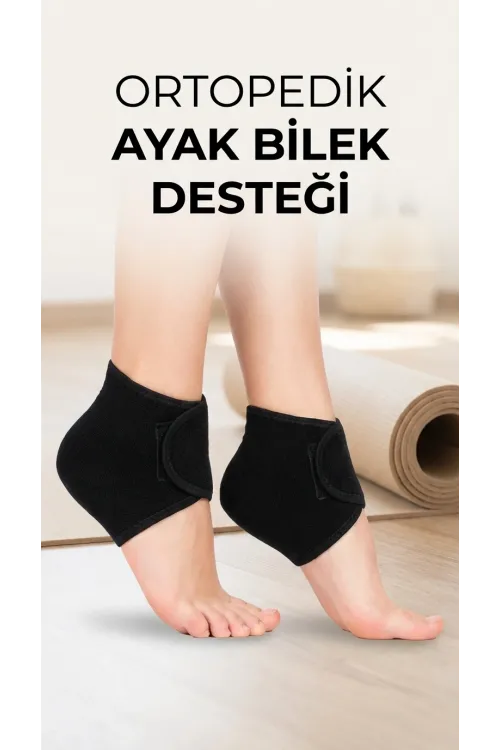 Silikon Tabanlı Ortopedik Topuk Destek Çorap Seti 2li Ayak Rahatlatıcı