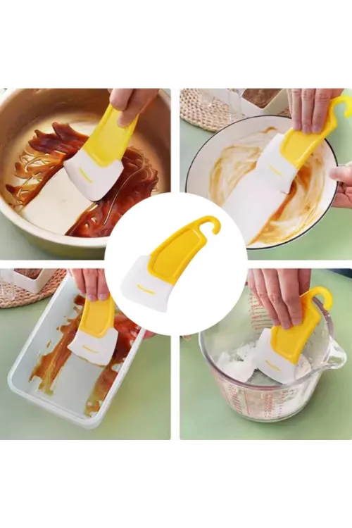 Silikon Uçlu Bulaşık Temizleme Kazıyıcı Spatula