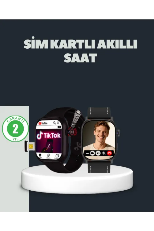 Sım Kartlı Gps Destekli Akıllı Saat Sesli Görüşmeli