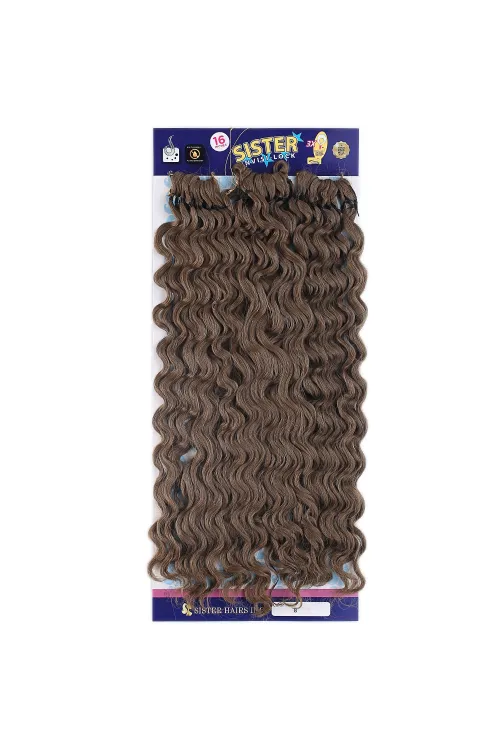 Sister Afro Dalgası Saç - Açık Kahve 8