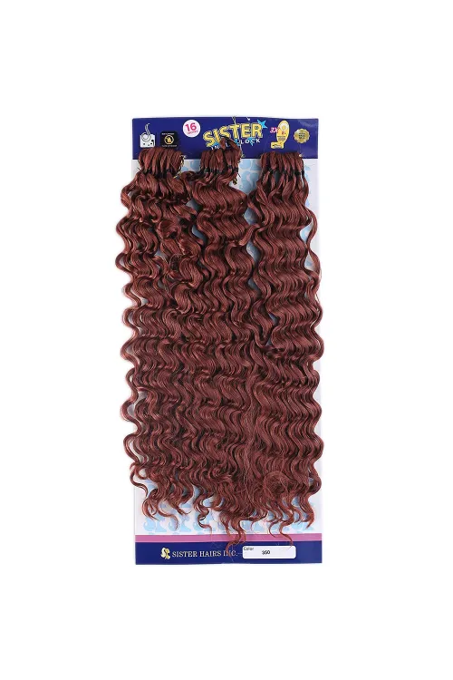 Sister Afro Dalgası Saç - Kızıl Bakır 350
