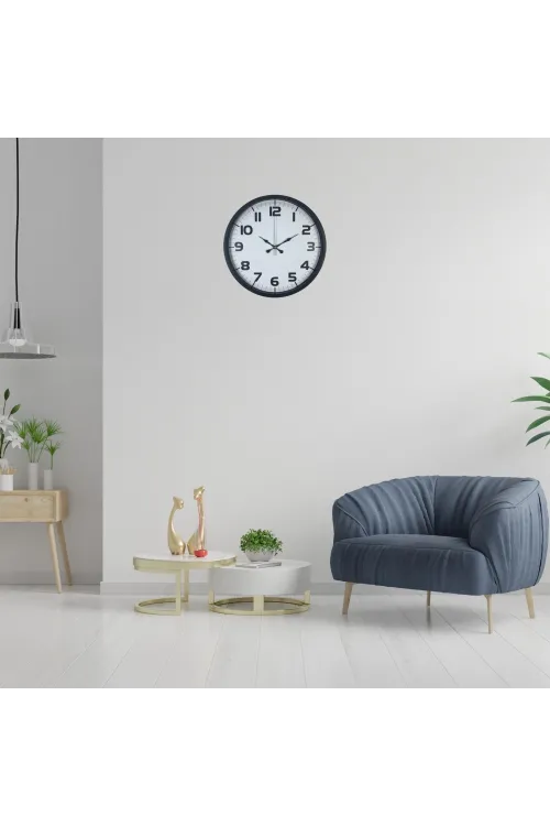 Siyah 36 Cm Büyük Rakamlı Duvar Saati